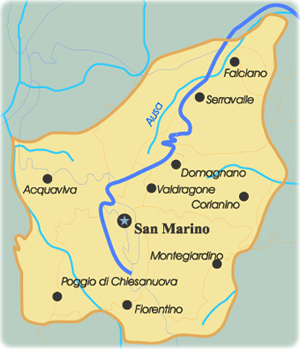 Mapa São Marinho