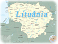 Mapa Lituania