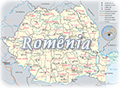 Mapa Romenia