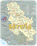 Mapa Servia
