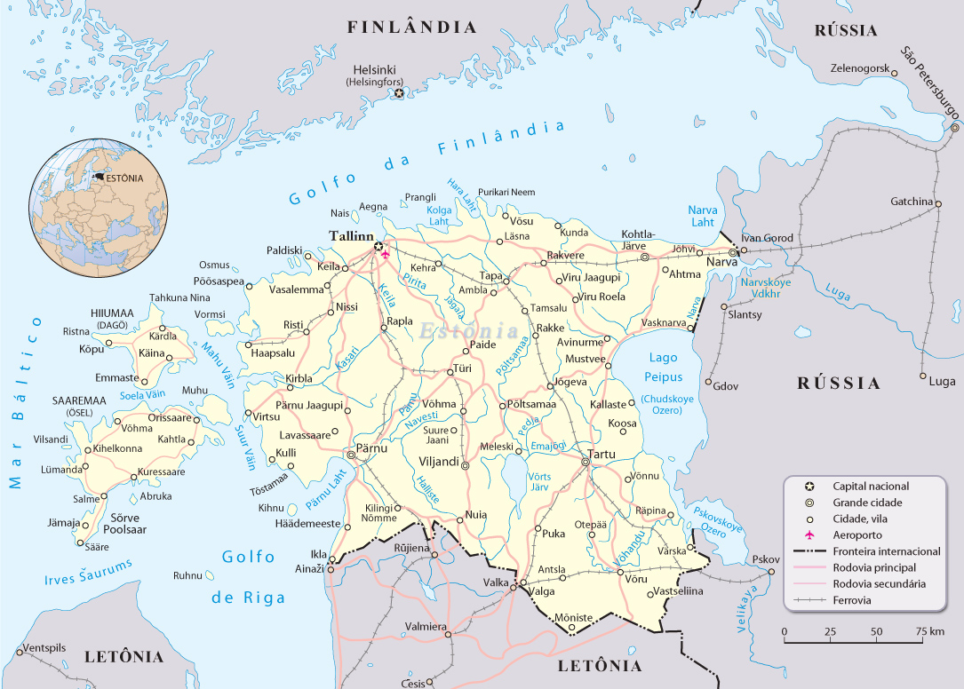 Estonia Mapa