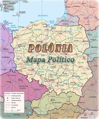Polonia mapa politico