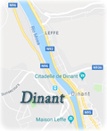 Mapa Dinant