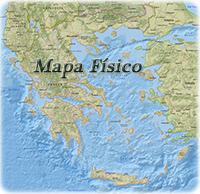 Mapa fisico Grecia