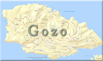 Mapa de Gozo